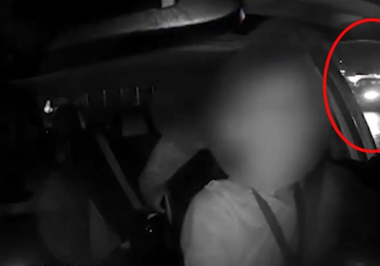 Horror dashcam video shows taxi repeatedly RAMMED ‘by crazed husband’ as hero driver rushes ‘abused wife’ to safety