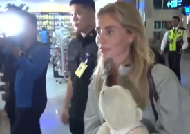 Moment Bonnie Blue is deported from Bali after shock ‘sex game’ arrest… and vows to go ‘straight back to Bangbus’