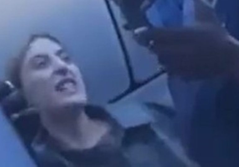 Watch moment passenger has full-blown meltdown at flight attendant over delay before being thrown off plane