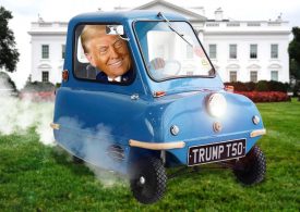 Trump bizarrely announces US will start building TINY CARS after gushing mini-motors are ‘really cute & beautiful’