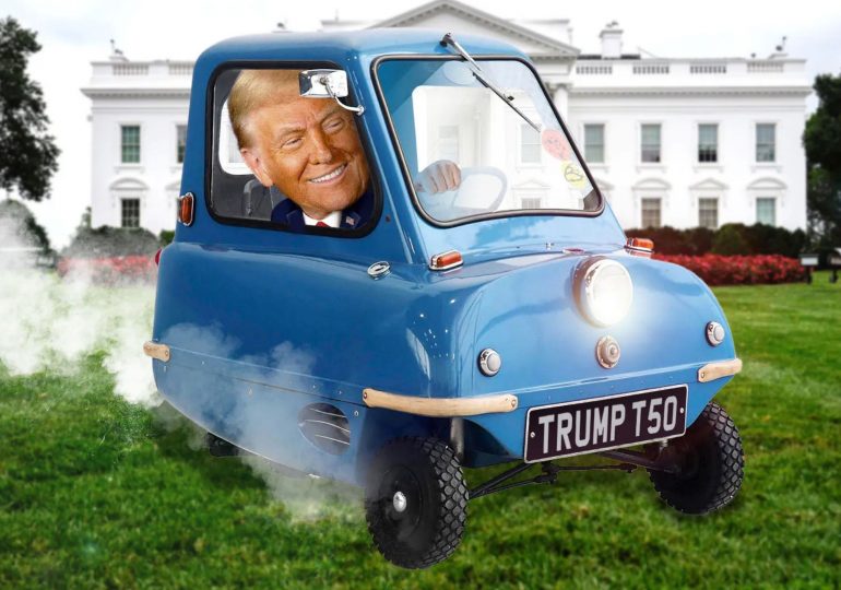 Trump bizarrely announces US will start building TINY CARS after gushing mini-motors are ‘really cute & beautiful’
