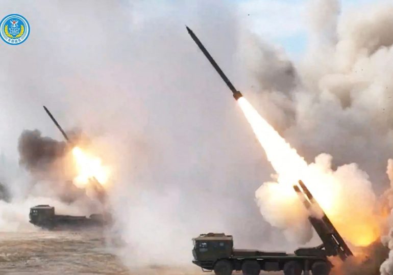 China fires rockets towards WW3 hotspot island Taiwan after massive military drills fuel invasion fears