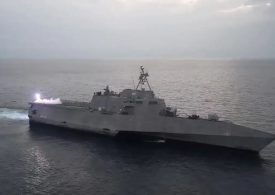 Navy launches first ‘kamikaze’ drone from Middle East-stationed warship as US ramps up deadly new remote-bombing tech