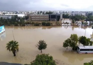 Cyprus swamped by floods as storm batters holiday island leaving streets underwater and cars floating away
