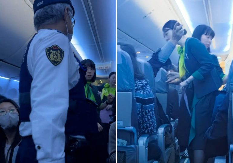 Needy boyfriend has such a meltdown over not being sat next to his partner flight is forced to make emergency landing