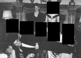 Bombshell photo of Andrew lying across five women ‘taken at Sandringham sex party hosted for Epstein and Maxwell’