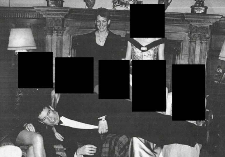 Bombshell photo of Andrew lying across five women ‘taken at Sandringham sex party hosted for Epstein and Maxwell’