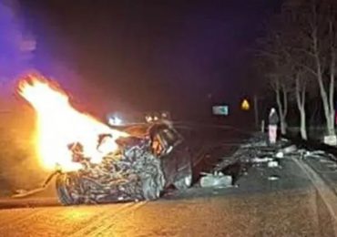Tragedy as six die in horror Christmas eve car crash after motor bursts into flames with no survivors left