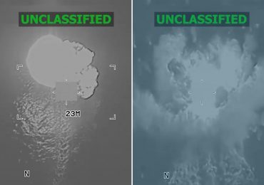 Dramatic moment eight ‘narco-terrorists’ killed as Trump bombs three vessels in in Pacific in latest boat blitz