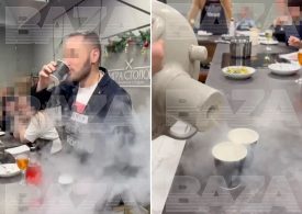 Guest left fighting for life after drinking liquid nitrogen cocktail ‘served by celeb chef’ at work Christmas bash
