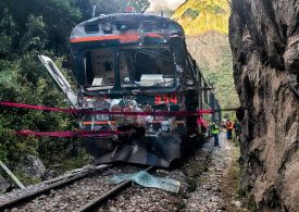 One dead and dozens seriously injured after trains packed with tourists have horror crash head-on near Machu Picchu