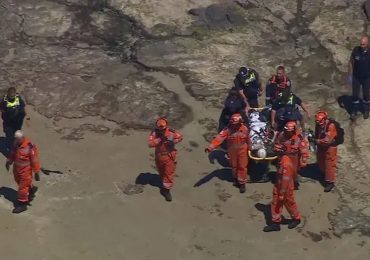 Tourist, 25, plunges 20ft from steep ledge on cliff sparking nail-biting rescue mission