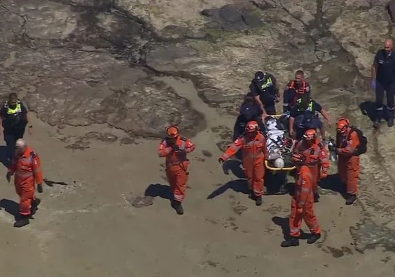 Tourist, 25, plunges 20ft from steep ledge on cliff sparking nail-biting rescue mission