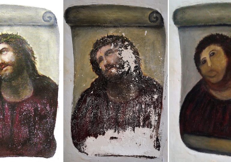 Spanish painter Cecilia Giménez behind viral botched Jesus fresco restoration dubbed ‘Monkey Christ’ dies aged 94