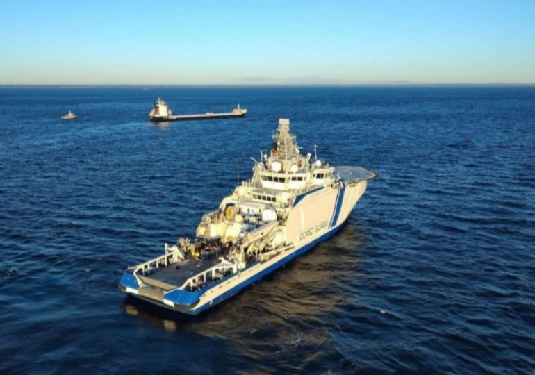 Putin ‘shadow ship’ is SEIZED in Baltic after ‘dragged anchor to damage underwater cables’ as 14 crew members detained