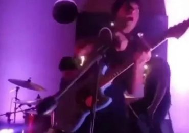 Horror moment singer is electrocuted by own mic as sparks fly from cable & leave frontman screaming in agony on floor