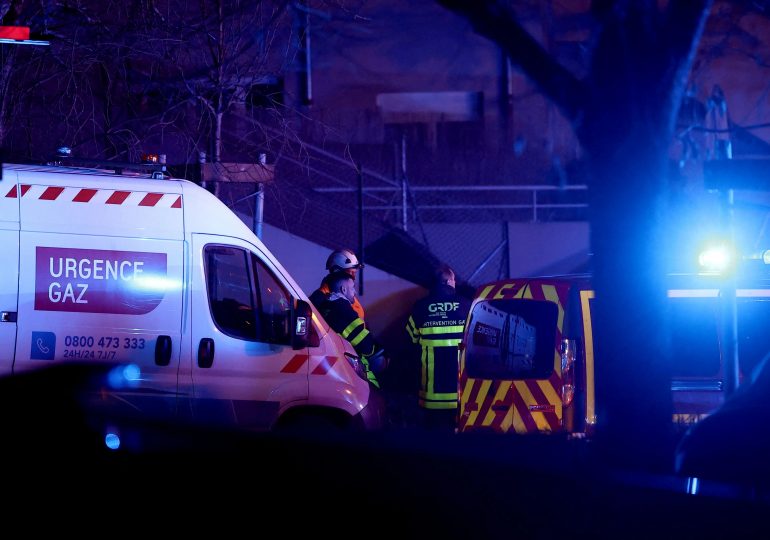 Two children dead after massive explosion in apartment building as four more injured and another two buried under rubble