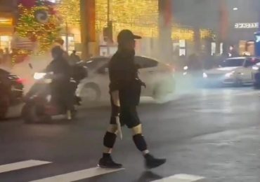 Horror smoke bomb and knife rampage at two major stations leaves 9 injured before attacker leaps off roof to his death