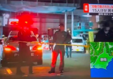 Mass stabbing horror as at least 14 rushed to hospital after knifeman launches frenzied attack at factory in Japan