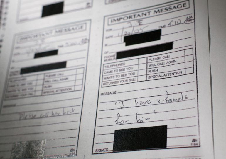 New Epstein files reveal women as young as 14 were only a call away with notes reading ‘I have a female for him’