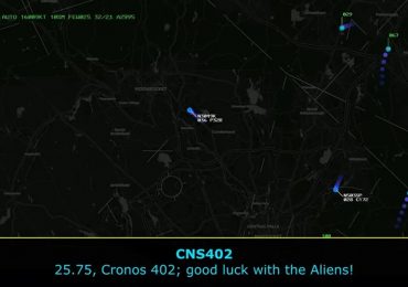 Bizarre moment pilot is told ‘good luck with aliens’ after spotting ‘silver canister’ UFO floating near plane