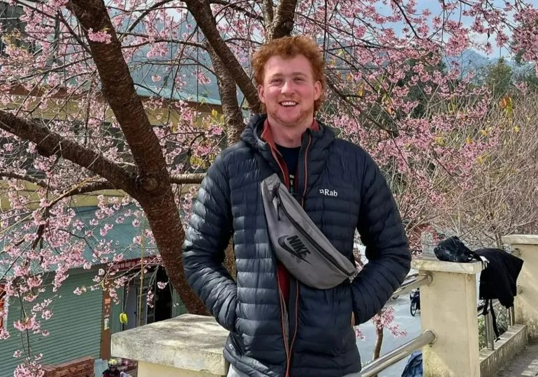 Tributes to Brit tourist, 23, found dead after falling off a cliff at beauty-spot beach as he’s pictured for first time