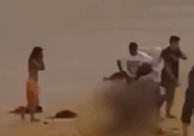 Dramatic moment shark attacks swimmer before victim hauls himself out of water in third mauling off Sydney within hours