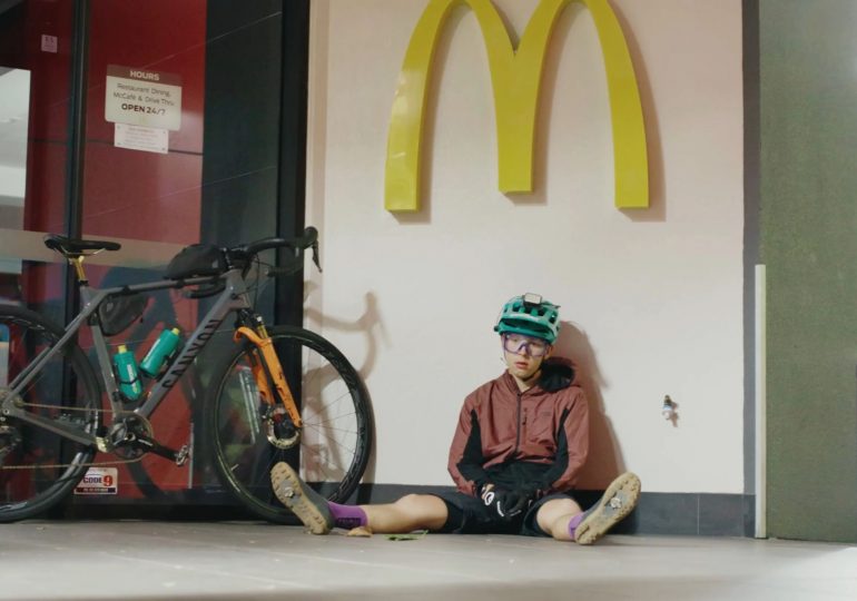 Cyclist pedals 300MILES around one McDonald’s drive-thru in non-stop 24-hour challenge – and admits it was ‘pointless’