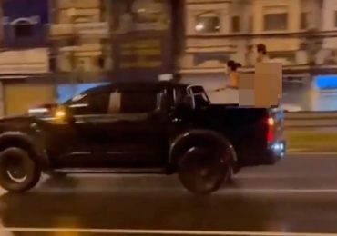 Blogger who romped while standing in back of speeding truck jailed & will be banned from Thailand for life after release