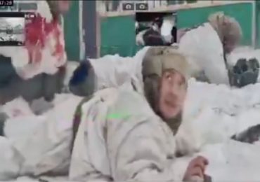 Is this the first time troops have surrendered to a ROBOT? Cowering Russians lay down arms to Ukrainian ground war drone