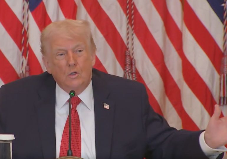 Hilarious moment Trump mimics Emmanuel Macron as president puts on French accent while recounting phone call