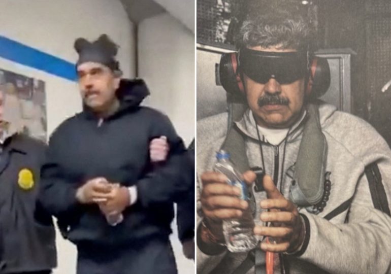 Moment handcuffed Maduro smirks as captured Venezuela dictator breaks silence