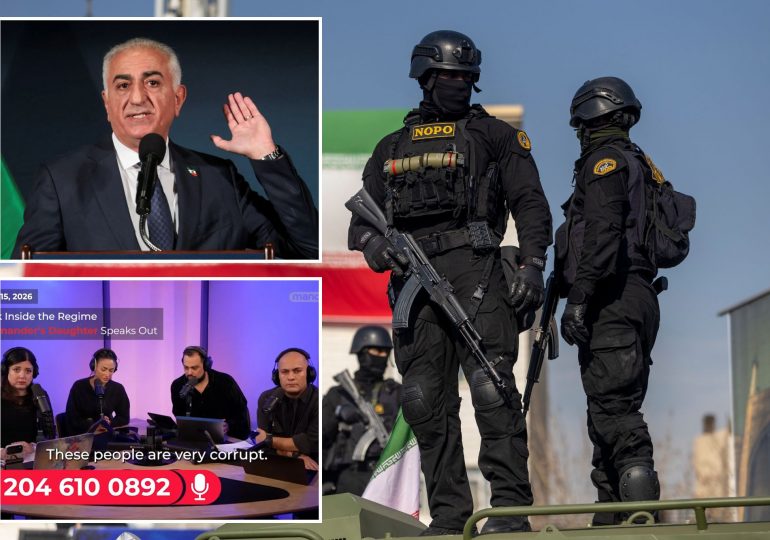 Iran commander’s daughter reveals regime leaders are killing their own children – as exiled prince vows ‘I will return’