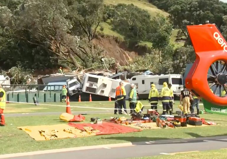 Teen, 15, among six still missing after horror New Zealand campsite landslide as families face agonising wait