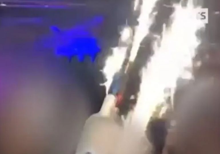 Shock moment sparklers nearly set Swiss bar on fire 6 YEARS before NYE blaze killed 40 as waiter screams ‘watch out!’