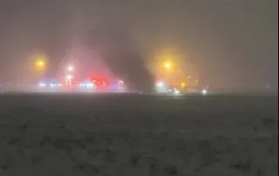 Plane carrying 8 passengers crashes seconds after takeoff in Maine as massive snowstorms batter US