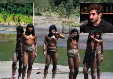 Horror moment Amazon tribe shot guide in chest with arrow is revealed by conservationist who took incredible new footage