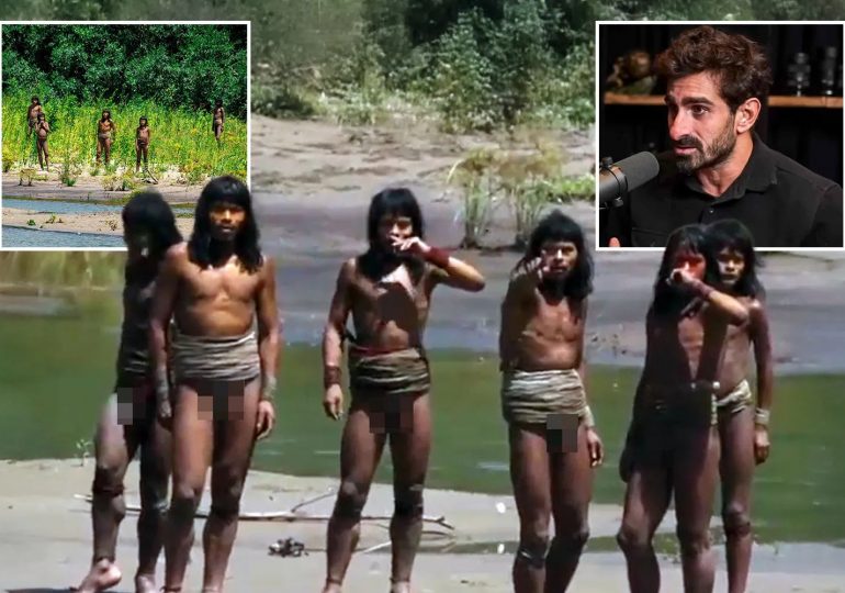 Horror moment Amazon tribe shot guide in chest with arrow is revealed by conservationist who took incredible new footage