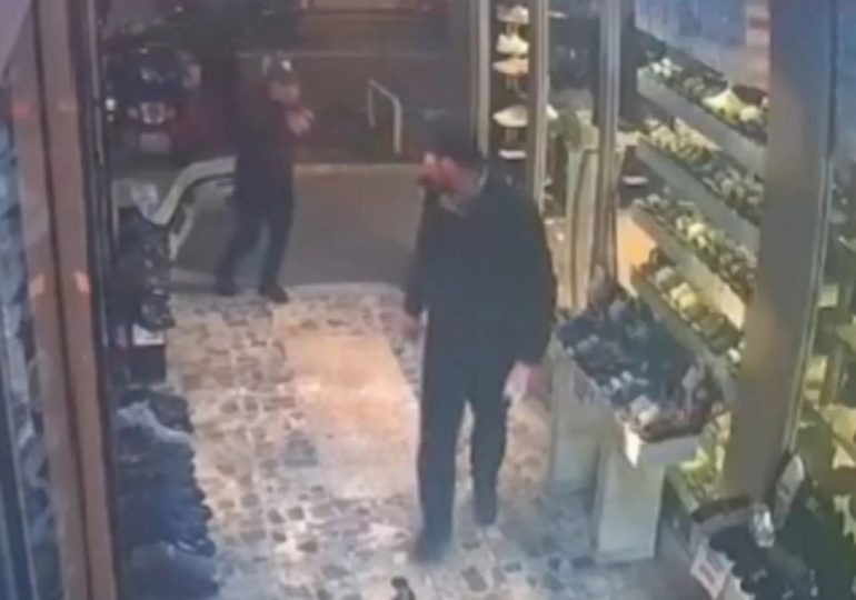 Chilling moment two men dump suitcase with woman’s dismembered body inside in bin as victim pictured