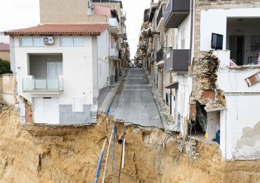 Shock new pics show scale of destruction on Med hols island after horror landslide sees whole streets plunge down cliff
