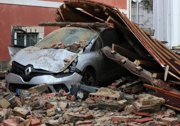 ‘Red alert’ Storm Kristin smashes Brit holiday hotspots as 2 killed in 110mph gales in Portugal and Spain is hit by SNOW