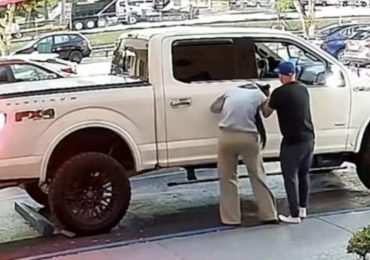 Chilling moment screaming woman is ‘snatched off the street in broad daylight’ after arguing with man