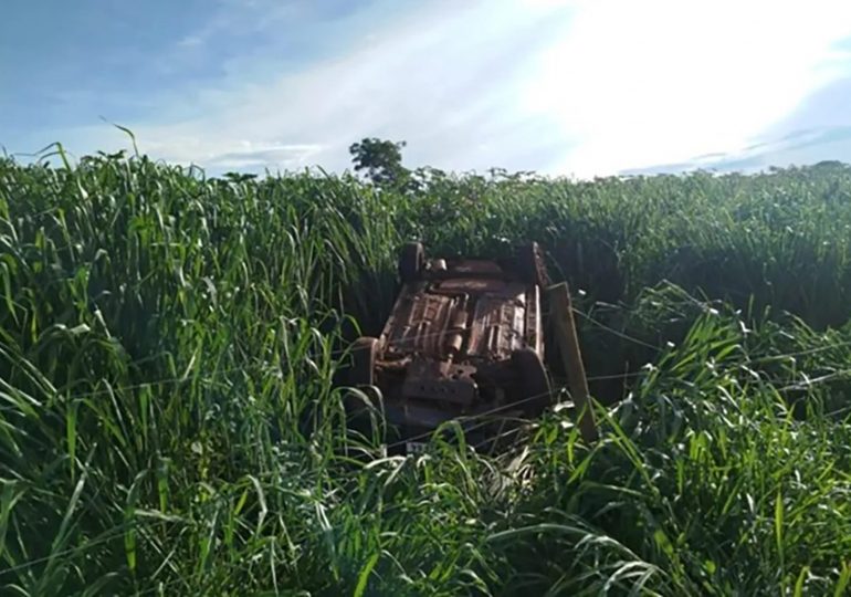 Terrifying moment car carrying boy, 4, & two teens flips in 90mph crash after joyriding woman behind wheel loses control