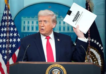 Best bits from Trump’s one-year press conference filled with iconic Don moments from ‘losing finger’ to tossing book