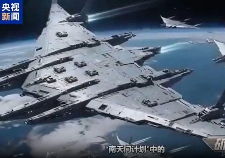 China reveals futuristic Star Wars-style space carrier able to evade defences & strike enemies from edge of atmosphere