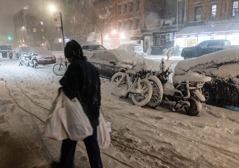 Several States Lock Down Amid East Coast Blizzard