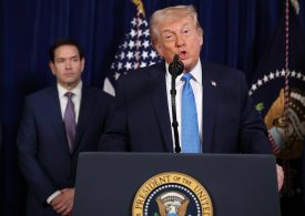 Trump warns ‘big powerful ships’ are heading to Iran & calls for deal as Ayatollah declares Europe’s armies ‘terrorists’