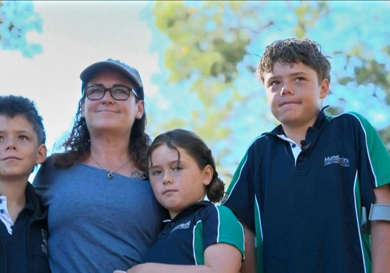 Mum relives agonising decision to send her son, 13, on life or death four HOUR swim in shark-infested sea to save family