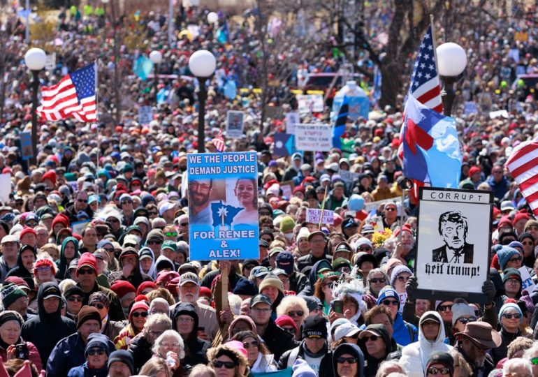 No Kings Protesters Take to Streets in Towns and Cities Across the U.S.