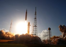 NASA’s Historic Lunar Mission Launch, in Photos